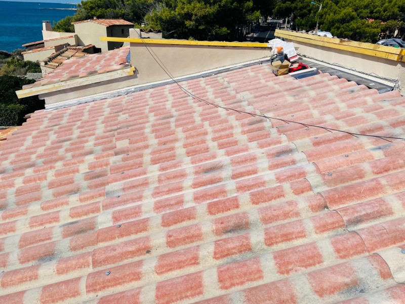 pose de toiture type pst sur sausset les pins