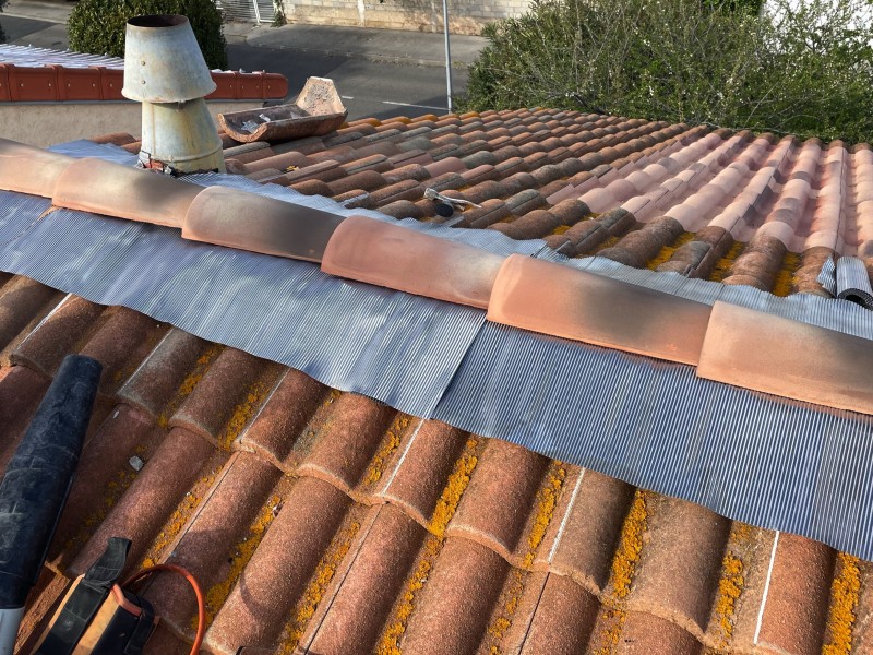 Changement de Faîtage d’une toiture de maison sur Marignane 13700