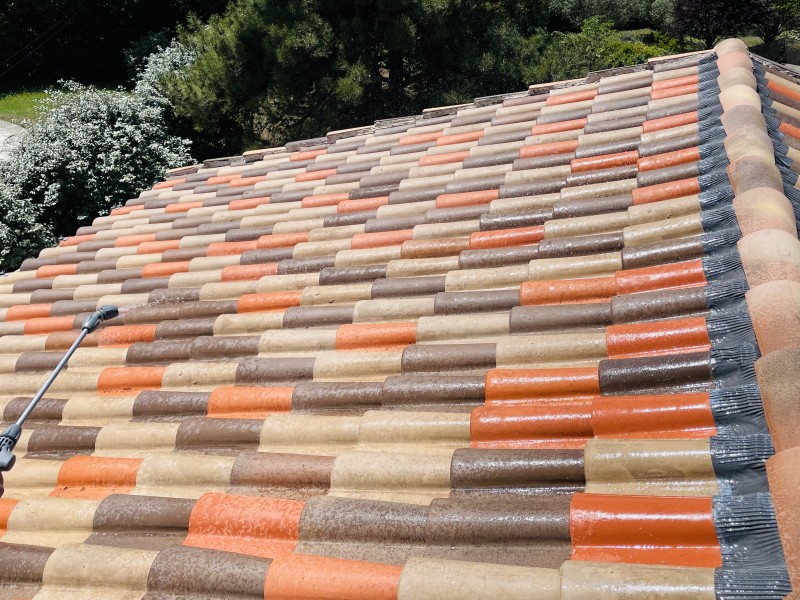 passage de l'hydrofuge pour tuile sur mimet 13105