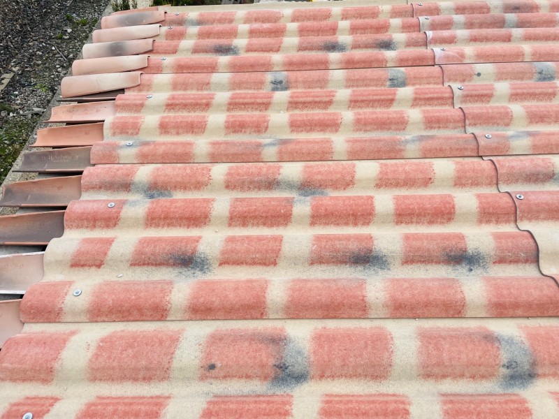 pose de pst et tuile sur sausset les pins