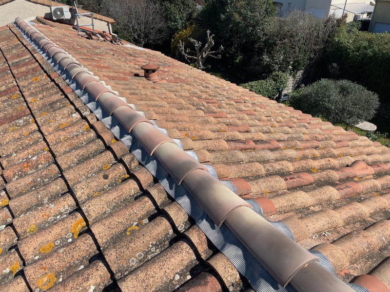 Rénovation faîtage toiture Bouc-Bel-Air 13320