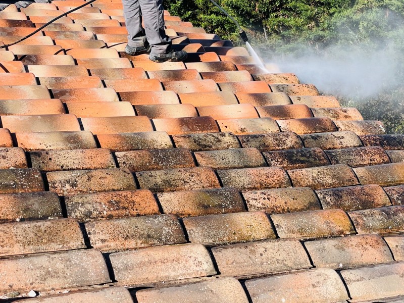 Rénovation d’une toiture type mécanique Abeilles sur Faîtage et nettoyage sur Vitrolles 13127 près de Marignane.