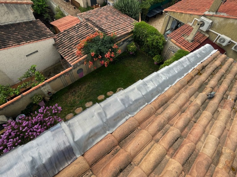 pose de plomb sur Rive de toiture Le Rove 13740