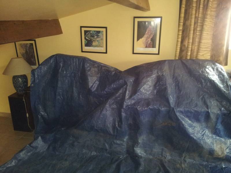 protection pour traitement de charpente sur salon de provence