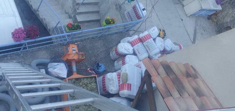 mise en place du chantier isolation sur fuveau