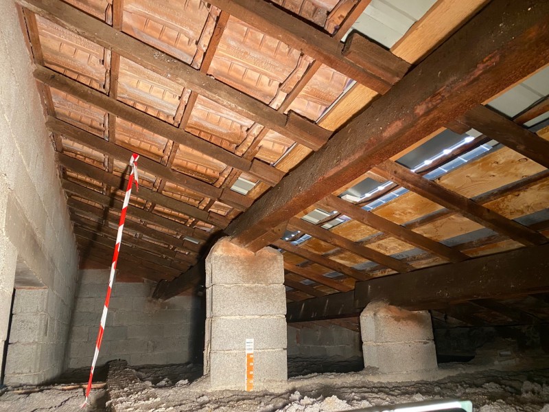 traitement de charpente près de marignane fini