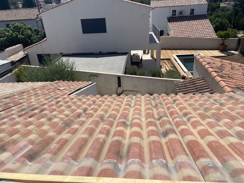 Intervention couvreurs pour un changement de toiture de maison sur Bouc-Bel-Air 13320
