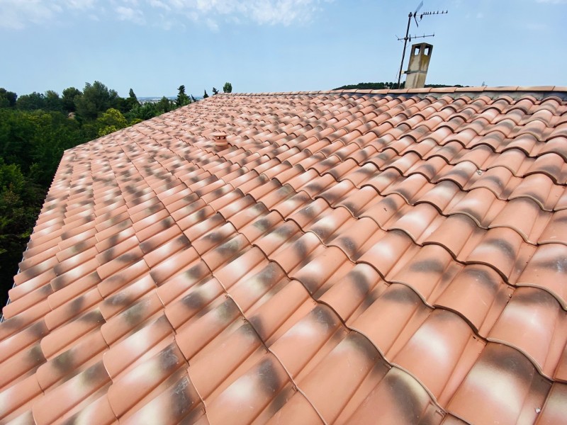 toiture avec tuiles abeilles à marignane