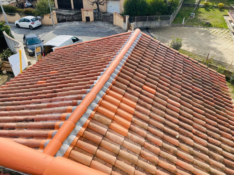 faitage closoir à sec fini sur velaux