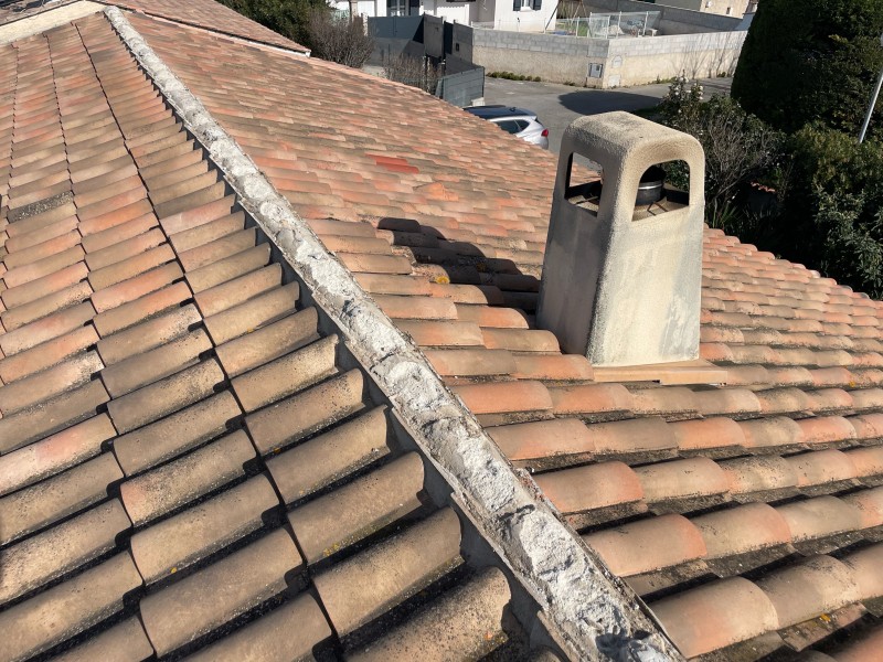 Rénovation de Faîtage de toiture de maison à Marignane 13700