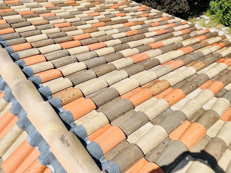 toiture avec nettoyage sur mimet