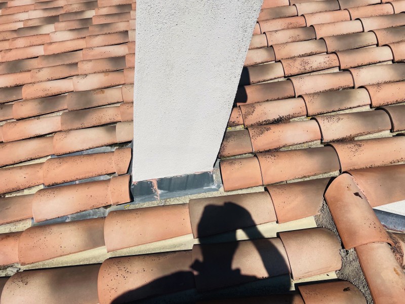 Changement d’un tour de cheminée en Plomb d’une toiture à Vitrolles 13127