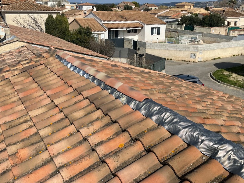 Rénovation de Faîtage de toiture marignane 13700