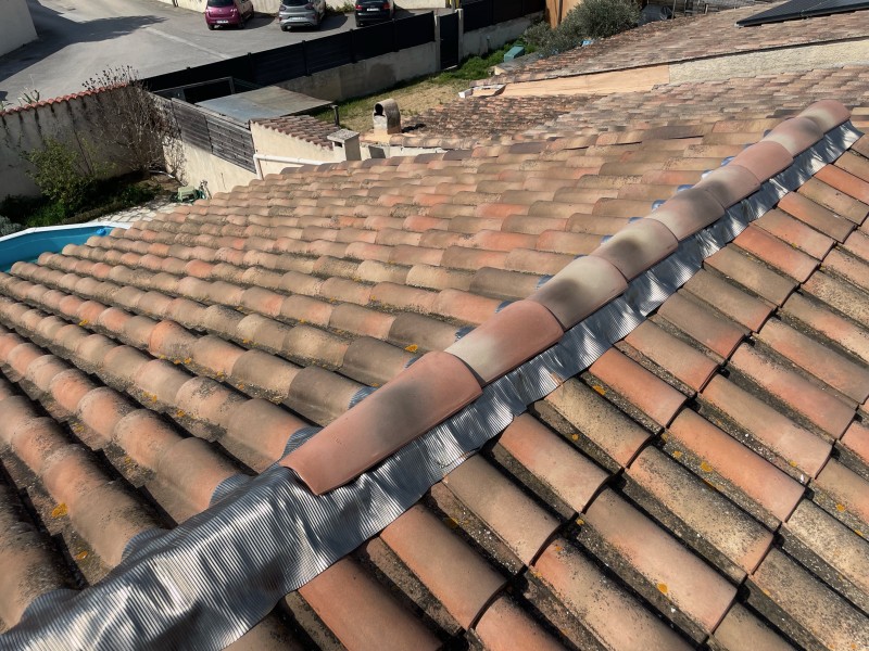 Rénovation de Faîtage de toiture de maison Marignane 13700