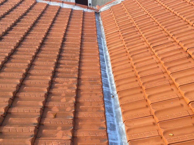 Noue en zinc fini près de Aix en Provence