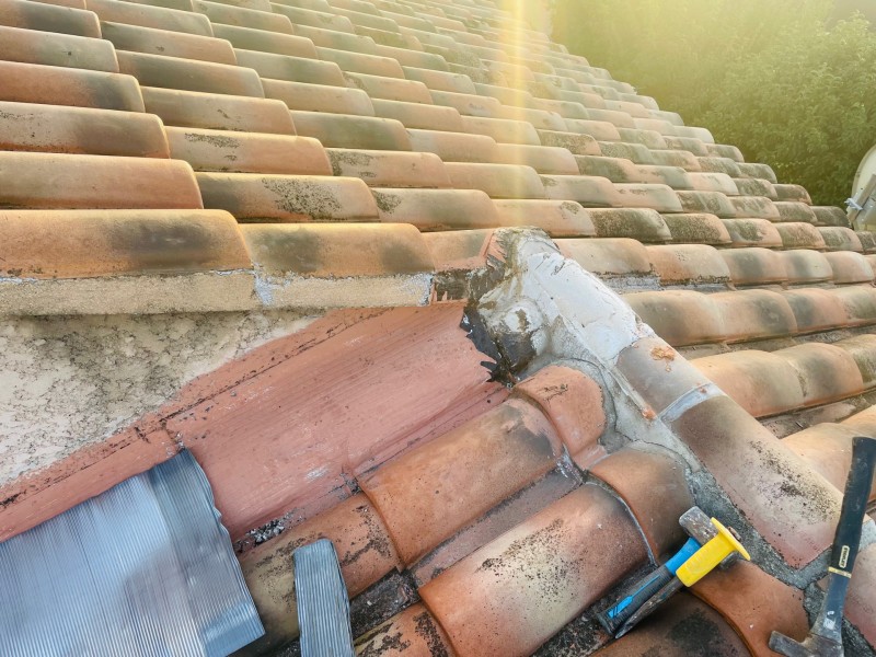 Nouvelle réfection de Solin d’une toiture de maison sur Marignane 13700