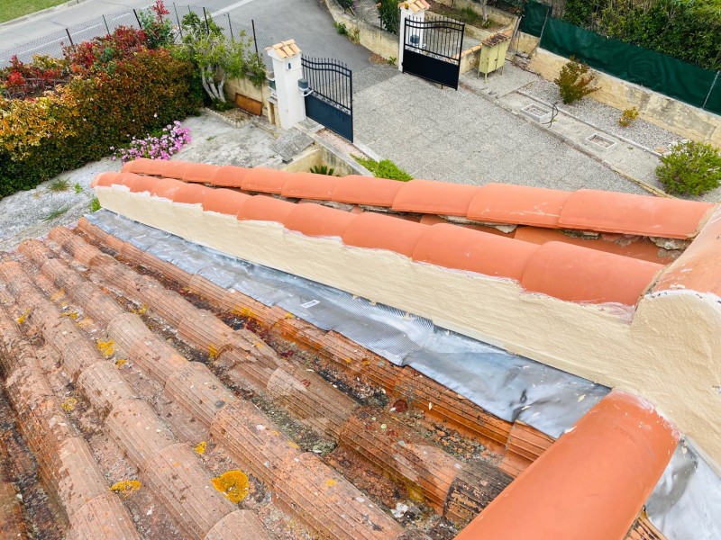 rive et solin plomb fini sur coudoux