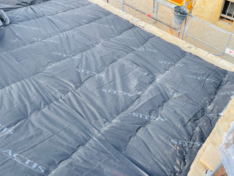 pose d'isolation sur grans