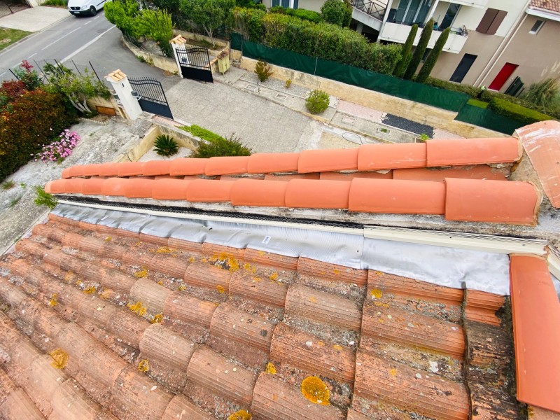 pose du solin en plomb près de coudoux