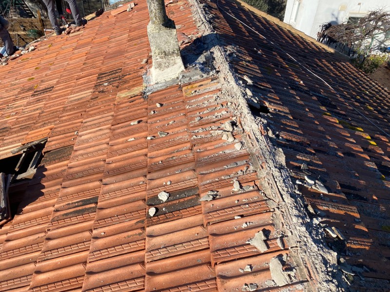 dépose toiture sur st victoret