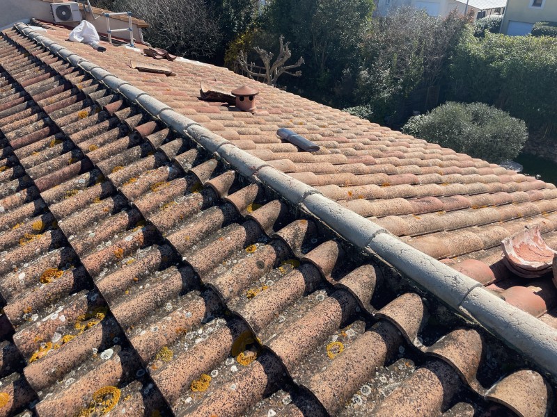 Réparation d’un Faîtage de toiture de Maison sur Bouc-Bel-Air 13320