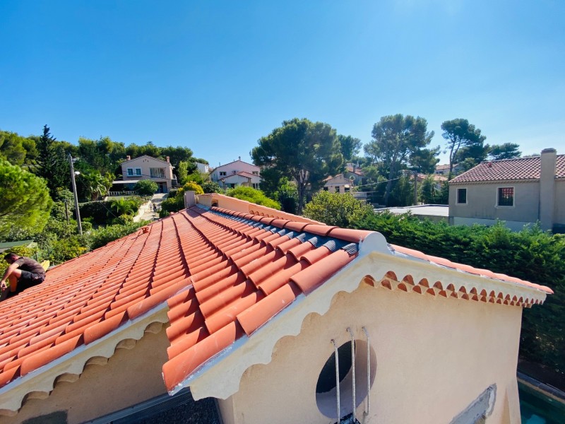 réfection de toiture fini sur carry le rouet