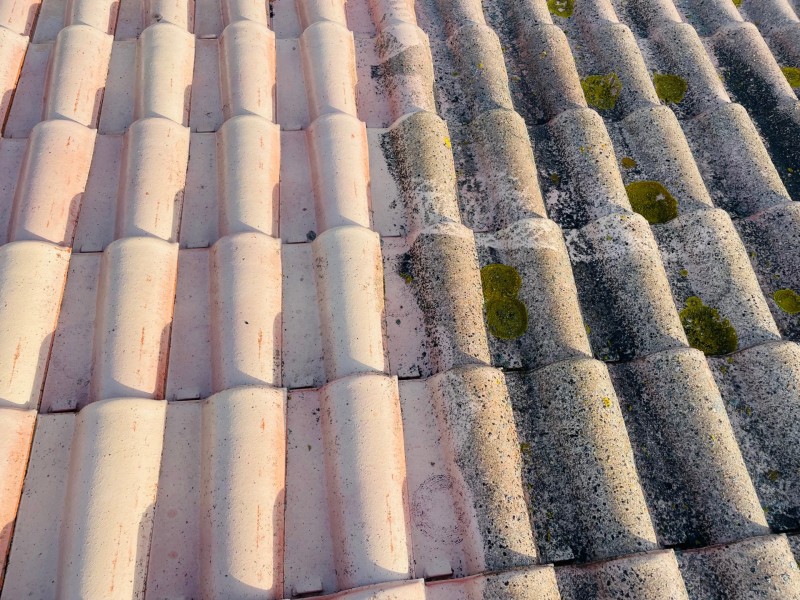 Nettoyage et traitement des tuiles mécaniques d’une toiture de maison sur Coudoux 13111