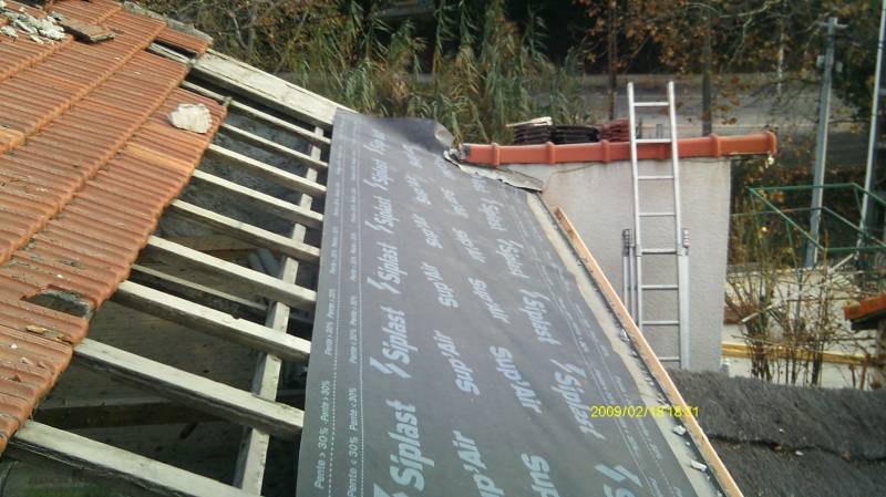 pose écran sous toiture sur aix en provence