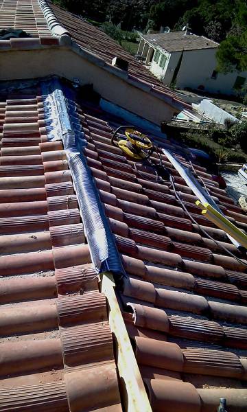 pose lisse pour closoir faîtage sur rognac