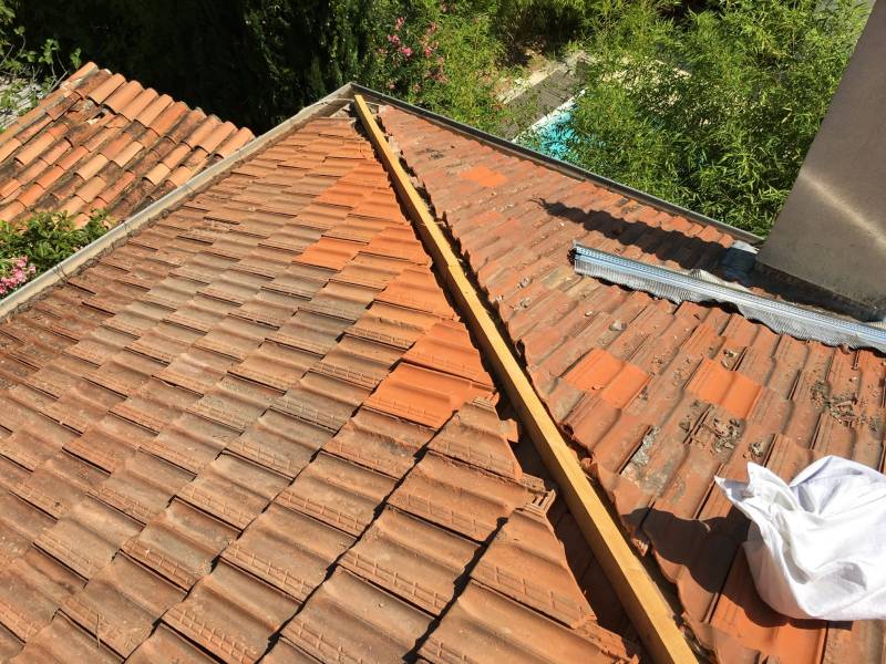 pose lisse de réhausse pour faitage closoir