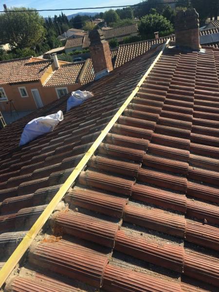 pose lisse pour Faîtage sur salon de provence