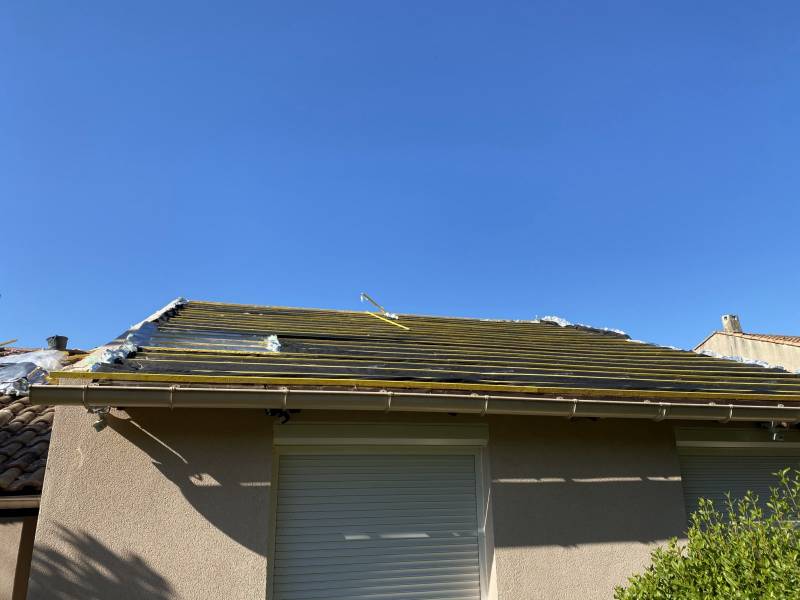 Pose de liteaux pour pose de Toiture près d'Aix en Provence