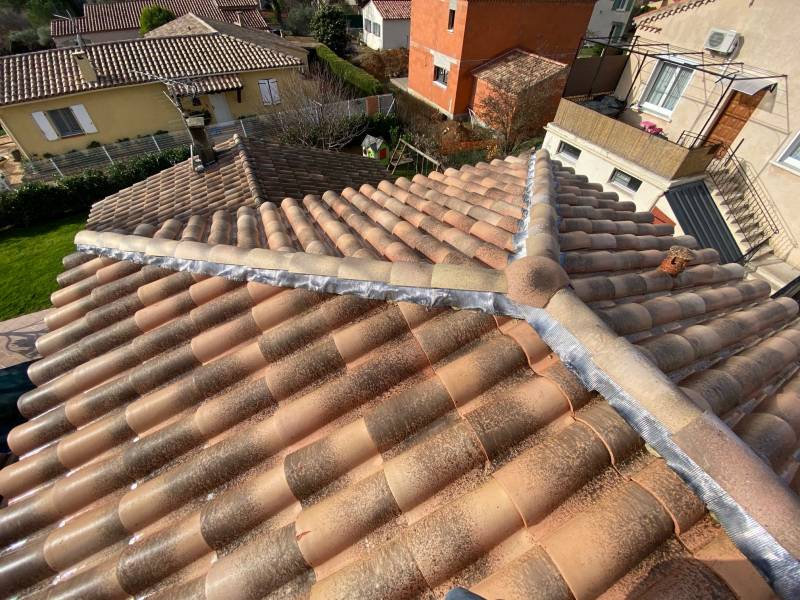 faitage et nettoyage toiture fini sur fuveau