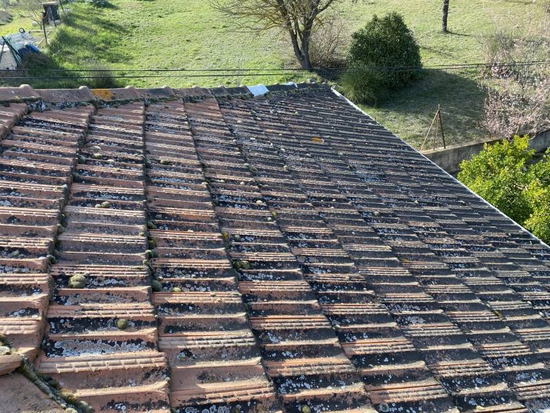 toiture avant traitement sur aix en provence