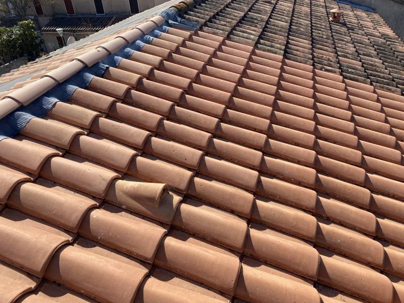 toiture avec nettoyage et faitage closoir sur vitrolles 13127