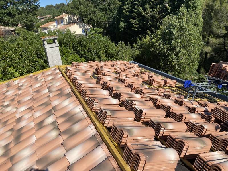 pose tuiles romane sur venelles