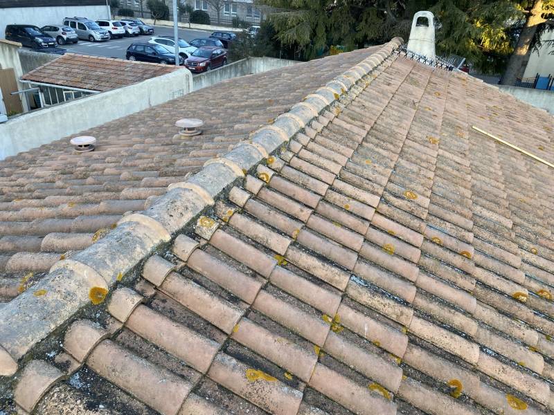 Faîtage avant intervention sur marignane