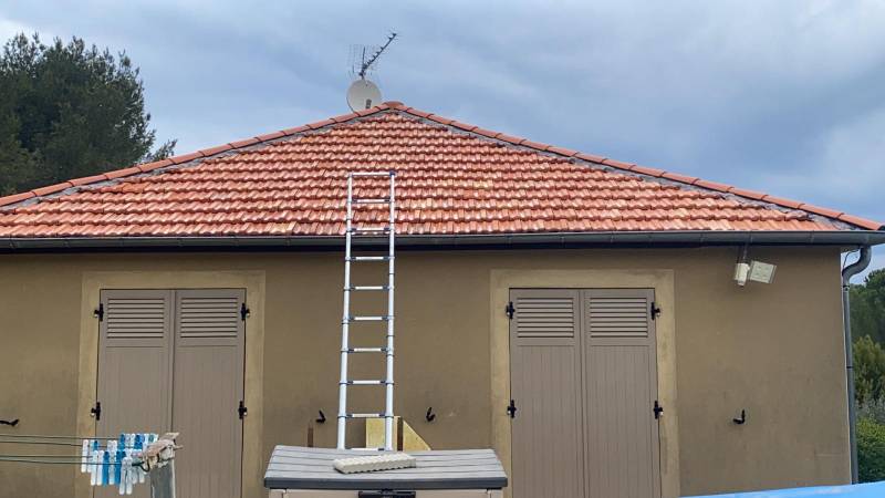 toiture avec nettoyage sur aix en provence