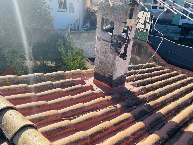 avant depose cheminée sur st victoret