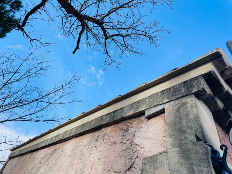 finition enduit sous rive sur bouc bel air