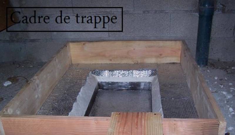 pose cadre de trappe pour isolation par soufflage sur Rognac 13340