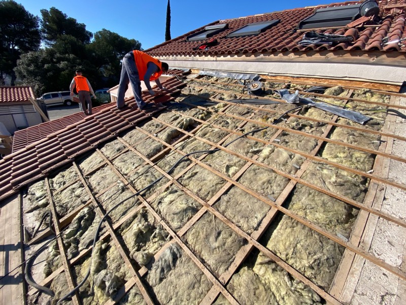 dépose de la toiture à bouc bel air