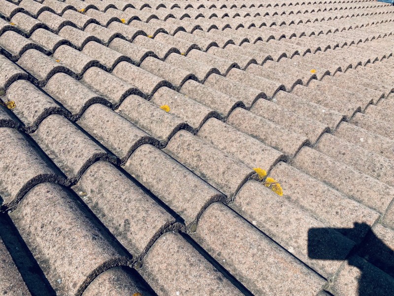 toiture avant nettoyage sur Vitrolles