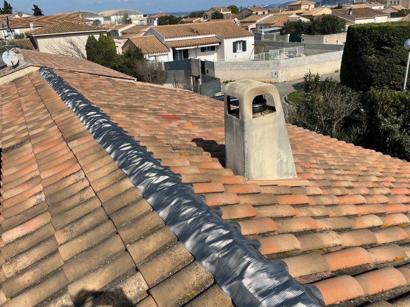 Rénovation de Faîtage de toiture de maison à Marignane 13700